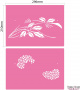 Multilayer stencil, multipurpose, (30*21cm), Hydrangea #159