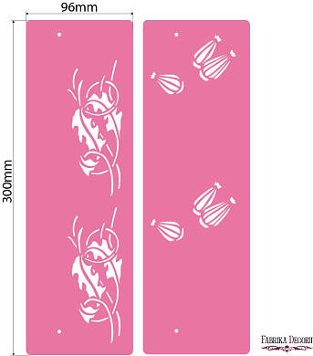 трафарет многослойный, универсальный, (30х9.6см), бордюр #162 фабрика декору