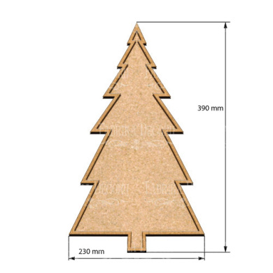  Art board Pine tree 23х39 cm - 2