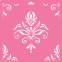 Stencil for decoration XL size (30*30cm), Royal lily #137