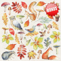 Double-sided scrapbooking paper set Colors of Autumn 8"x8", 10 sheets - 10
