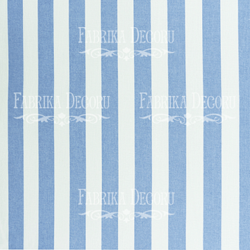 Fabric cut piece "White and blue stripes"
