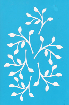 Stencil for crafts 15x20cm "Sprigs" #081