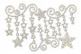 Spanplatten-Set Monogramm mit Sternen und Schneeflocken #635