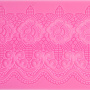 Силиконовый коврик, Цветочный бордюр #09