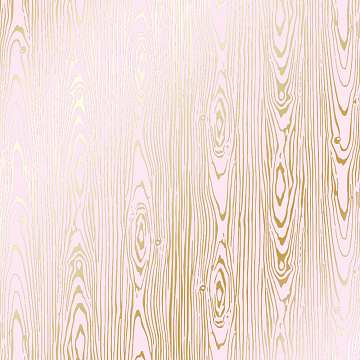 Blatt aus einseitigem Papier mit Goldfolienprägung, Muster Golden Wood Texture Light Pink, 12"x12"