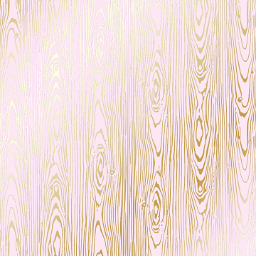 Sheet of single-sided paper with gold foil embossing, pattern Golden Wood Texture Light pink, 12"x12"