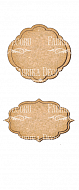 set of mdf ornaments for decoration #112