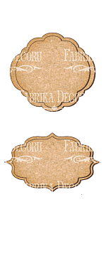 Set of MDF ornaments for decoration #112