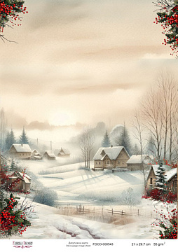 Decoupage-Karte #0543, 21x29,7 cm