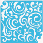 Stencil for crafts 14x14cm "Curls classic" #043