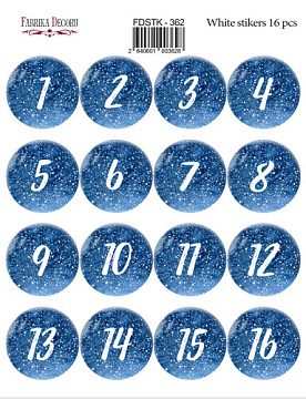 Set of stickers 16 pcs Country winter #362