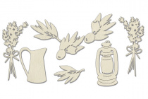  Набор чипбордов "Lavender Provence" color_Milk