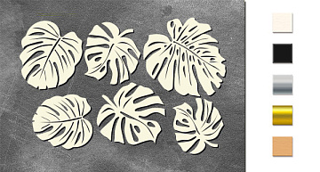Spanplatten-Set Botanik exotisch #718
