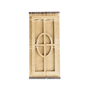3D figures for decorating dollhouses and shadow boxes, Door, Window, Set #279 - 2 3D figures for decorating dollhouses and shadow boxes, Door, Window, Set #279 - 2
