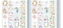 Doppelseitig Scrapbooking Papiere Satz Walking on Clouds, 30.5 cm x 30.5cm, 10 Blätter