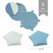 Набор картонных заготовок #001 color_Blue-shabby blue Набор картонных заготовок #001 color_Blue-shabby blue
