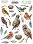 Set of stickers 23pcs Forest life #262