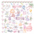 лист с картинками для вырезания my little mousy girl 30,5х30,5 см