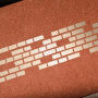 Stencil for crafts 8x27cm "Bricks large" #007 - 0