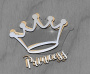 Mega shaker dimension set, 15cm x 15cm, Figured frame Princess's Crown - 1