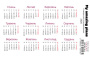 Planeraufkleber Kalender #18