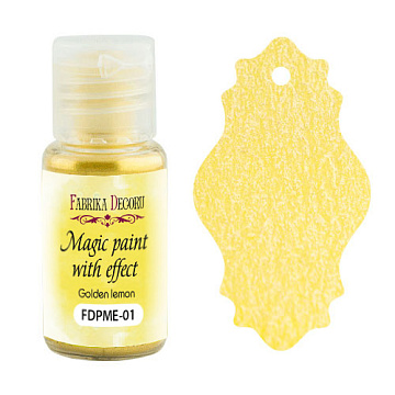 Trockenfarbe Zauberfarbe mit Effekt Goldene Zitrone 15ml