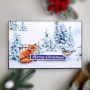 DIY-Kit zur Gestaltung von 6 Grußkarten "Country Christmas", 10 cm x 15 cm