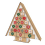 Advent calendar Christmas tree for 25 days with stickers numbers, DIY - 5