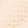 Blatt aus einseitigem Papier mit Goldfolienprägung, Muster Golden Flamingo Beige, 12"x12"