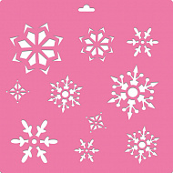 Stencil for decoration XL size (30*30cm), Snowflakes #172