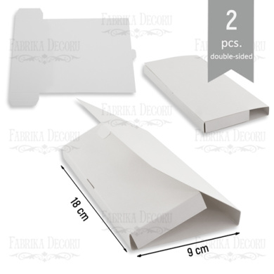 envelope for chocolate, 2pcs, white - 2 envelope for chocolate, 2pcs, white - 2