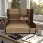 Schreibtisch-Organizer für Papier, Bürobedarf, Kunst und Schreibwaren, 28 х 22 х 27 cm, #423