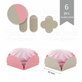 Набор картонных заготовок #010 color_Dark beige-pink Набор картонных заготовок #010 color_Dark beige-pink