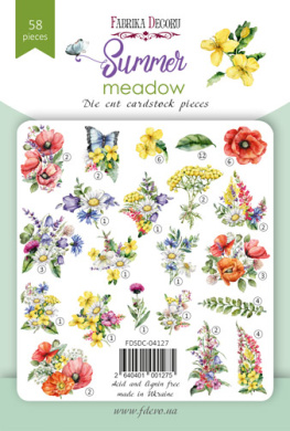 набор высечек, коллекция summer meadow, 58 шт - 2