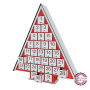 Advent calendar for 31 days, Red - White, assembled - 0