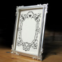 Stencil for decoration XL size (30*30cm), Frame with crown #070 - 3