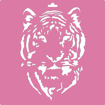 Stencil for decoration XL size (30*30cm), Tiger 2, #223