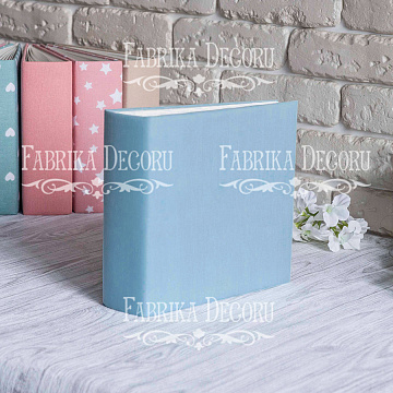 Blank album with a soft fabric cover Blue 20сm х 20сm