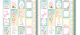 Doppelseitig Scrapbooking Papiere Satz My cute Baby Elephant Girl, 30.5 cm x 30.5 cm, 10 Blätter