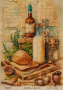 Kraft Decoupage Papier 21x29,7cm, “Botanica Vintage”, #0033