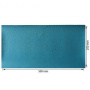Piece of PU leather with gold stamping, pattern Golden Drops Bright blue, 50cm x 25cm - 0