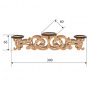 Заготовка для декорирования Подсвечник канделябр на 3 свечи, #335