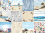 Zestaw papieru do scrapbookingu Sea of dreams , 30,5 cm x 30,5 cm