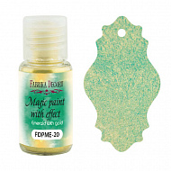 Dry paint Magic paint with effect Emerald with gold 15ml