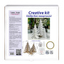 DIY wooden сreativity and coloring kit, Christmas trees with snow, #027 - 1