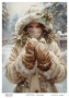 Decoupage card #0603, 21x29,7 cm
