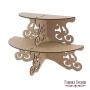 Cupcake stand "Semicircle openwork-3" #069