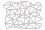 Набор чипбордов Сетка из треугольников 10х15 см #600