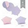 Gwiazdka mini - zestaw tekturowych wykrojów do pakowania prezentów 6 szt., 70x15 mm